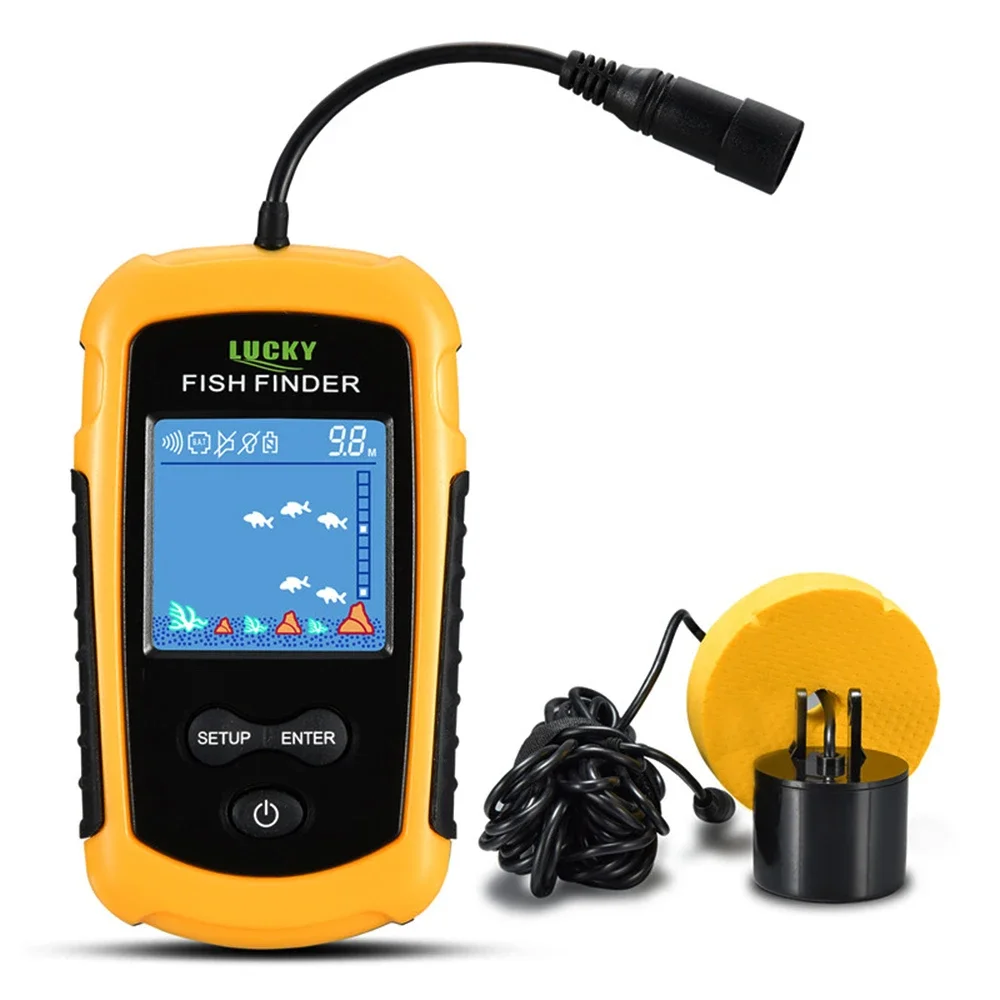 Fishing Depth Finder - 행운의 LCD 컬러 스크린 휴대용 유선