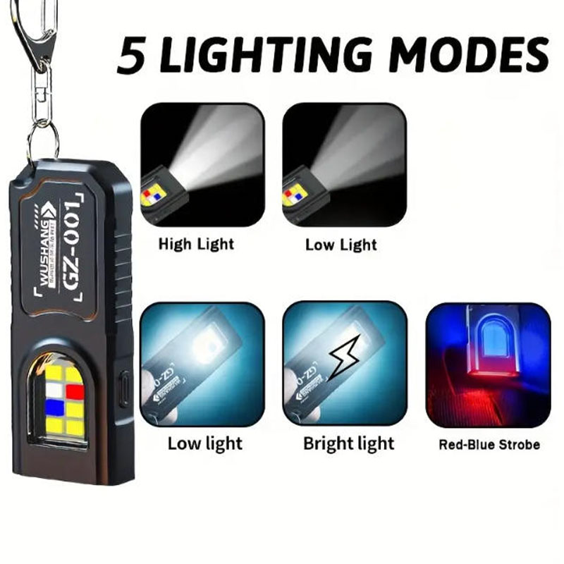 강력한 미니 COB LED 키체인 손전등 USB C 충 - Fishing Light 리뷰 및 가격