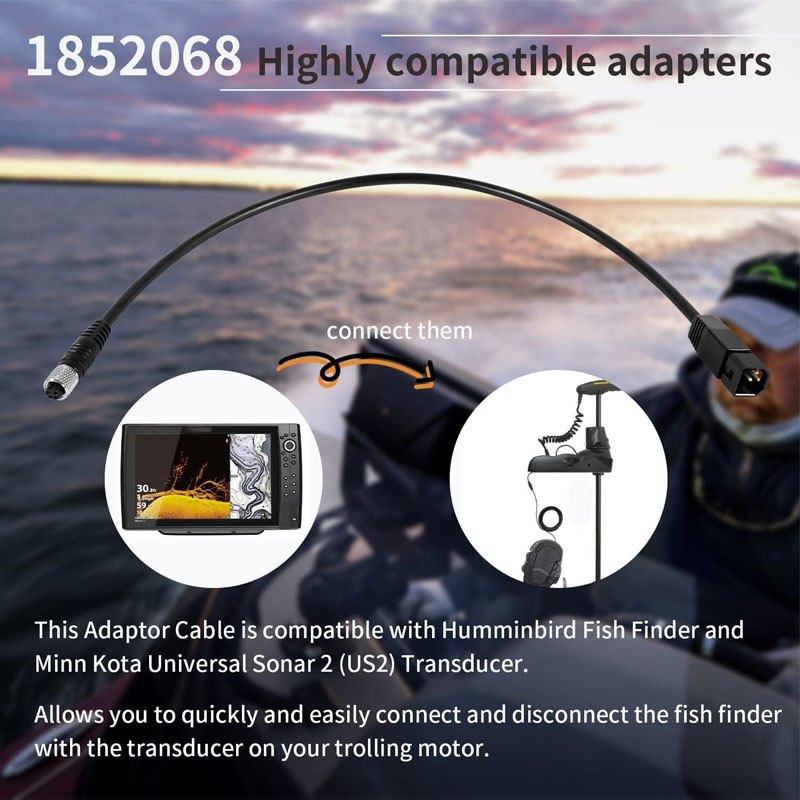 범용 수중 음파 탐지기 어댑터 케이블, 허밍버드 어군탐 - Fish Finder Transducer 리뷰 및 가격