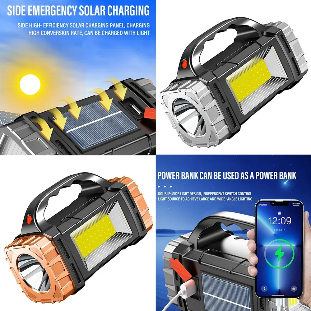 새로운 업그레이드 충전식 고출력 태양광 LED 손전등, - Fishing Light 리뷰 및 가격